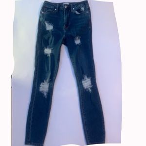 Dark ripped jeans